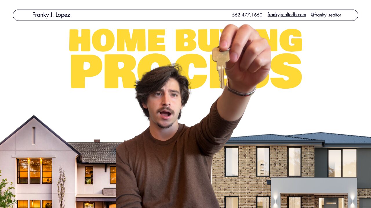 Franky J. Lopez holding up a house key, The Home Buying Process video